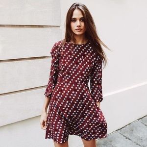Sandro Red White and Blue Star Dress